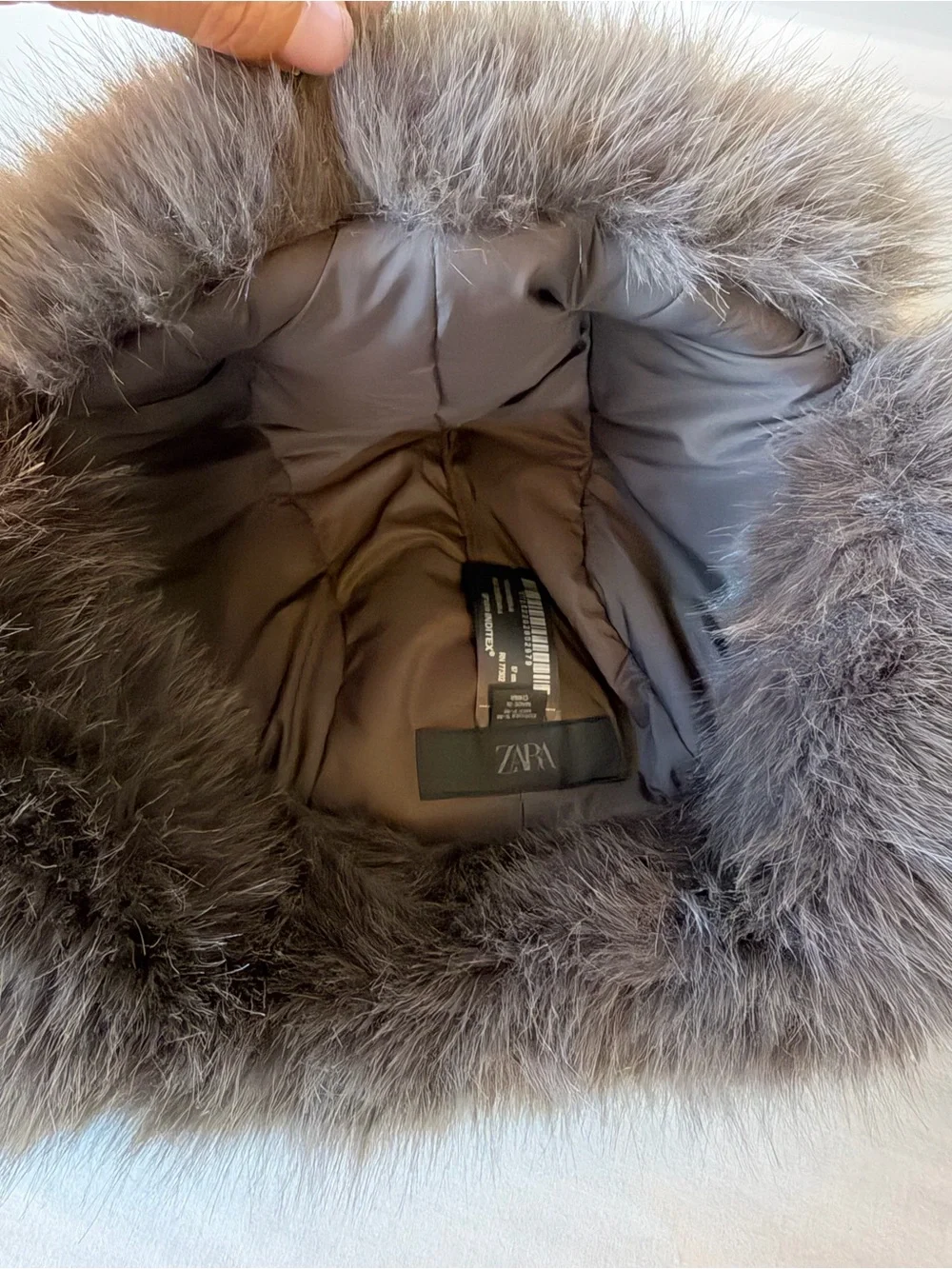 Faux Fur trapper style hat- Taupe Brown